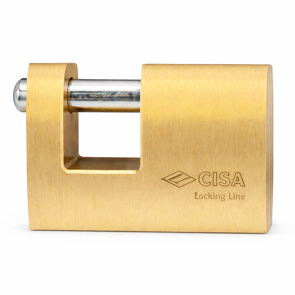 Cisa Locking Line Rectangular Brass Lock 610 70