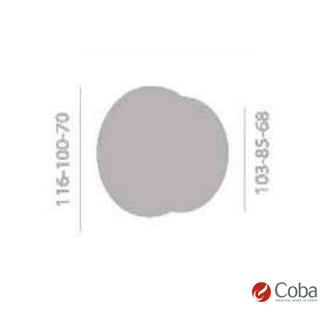 Bronces Coba Fixed Door Knob Art 506 507 508 