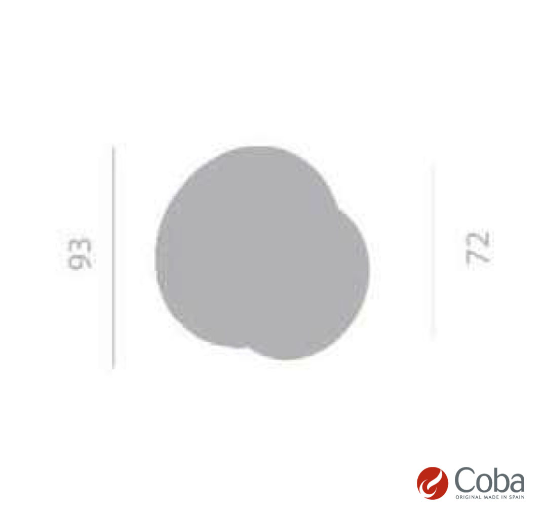 Bronces Coba Fixed Door Knob Art 701 