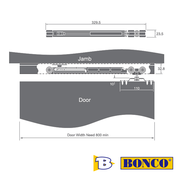 Soft Closing Sliding System Bonco DT061 